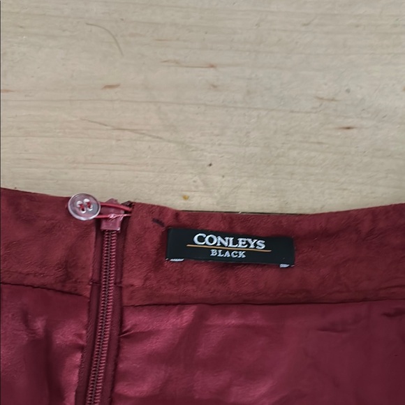 Red Mini A-Line Skirt for Cocktail - Picture 2 of 8